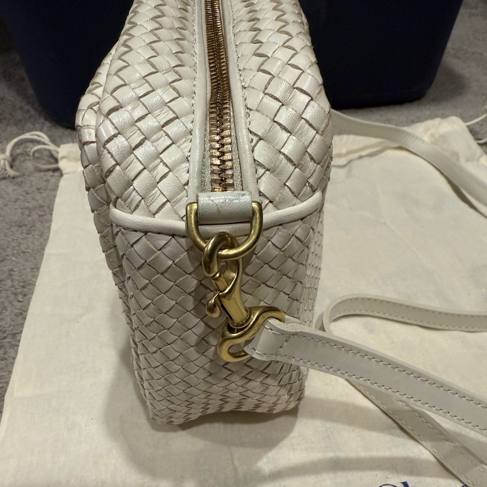 Clare V Ivory Woven Crossbody Bag - Picture 4 of 5